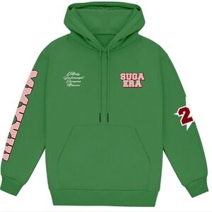 Green Graphic Hoodie